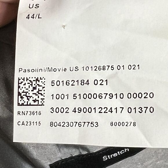 Hugo Boss Blazer Mens 44 Large Gray Stretch Virgin Wool Two Button Suit Jacket - Picture 7 of 13